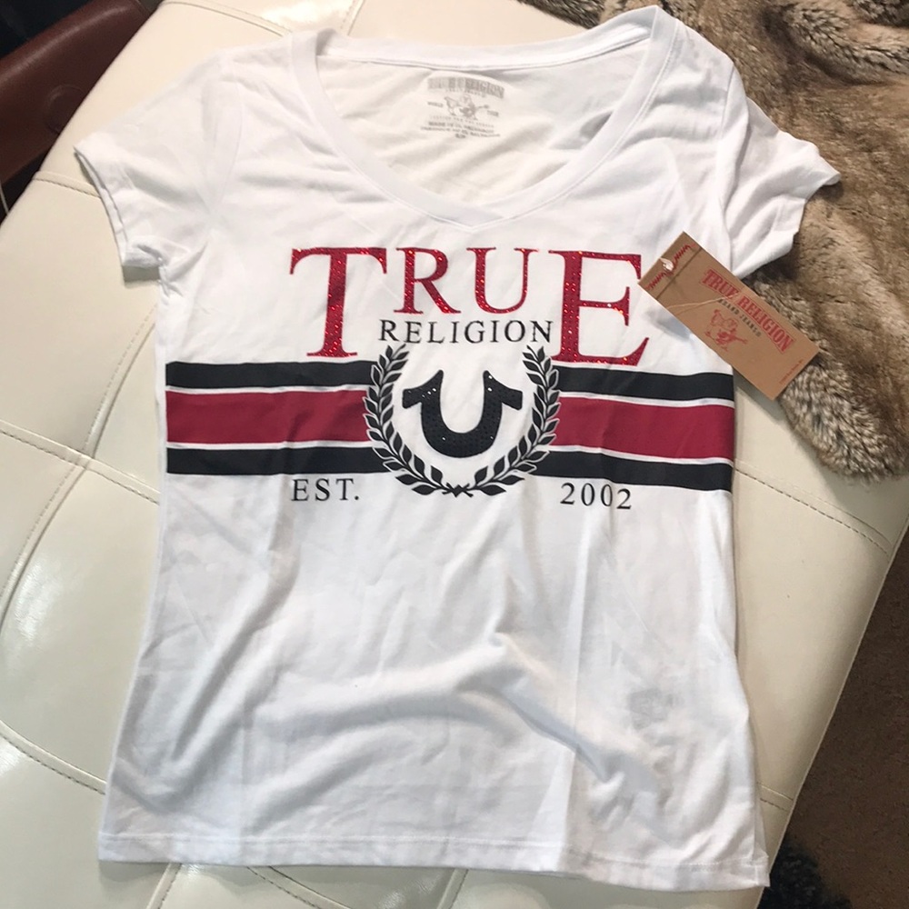 Women’s True Religion Vintage TR Round V Tee